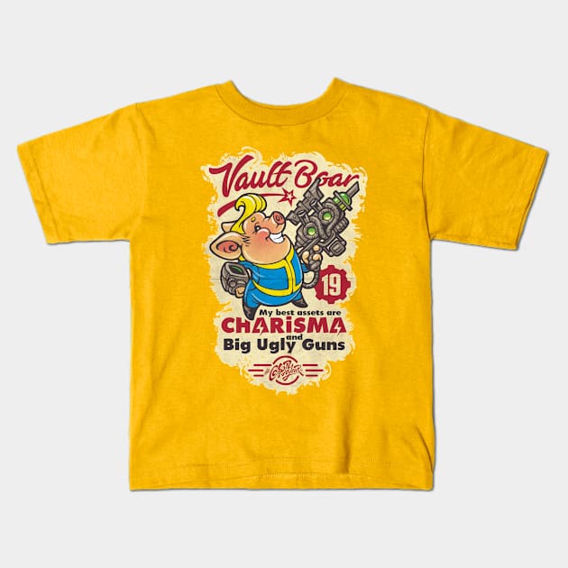 The Vault Boar Kids T-Shirt by fonch